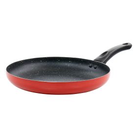 Oster Luneta 11.5 Inch Aluminum Nonstick Frying Pan in Red