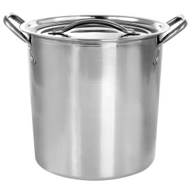 Gibson Everyday Whittington 8 Quart Stainless Steel Stock Pot with Lid