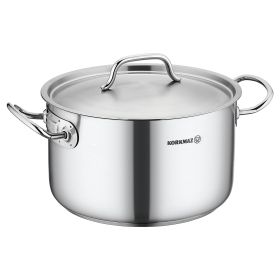 Korkmaz Gastro Proline 6.2 Liter Stainless Steel Casserole with Lid in Silver