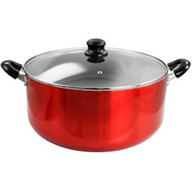 Better Chef for Professional Results 18 Quart Heavy Gauge Aluminum Dutch Oven in Red