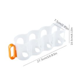 1pc Portable Can Organizer For Refrigerator Shelf Beer Can Holder Fridge Storage Sliding Rack Clear Plastic Storage Containers For Food